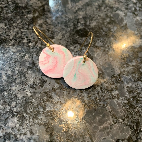 Handmade clay earrings- Christmas themed - Picture 2 of 2